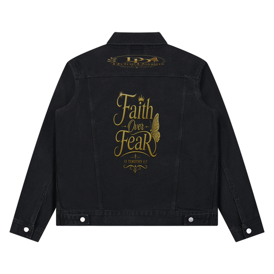 Unisex Vintage Wash Denim Jacket
