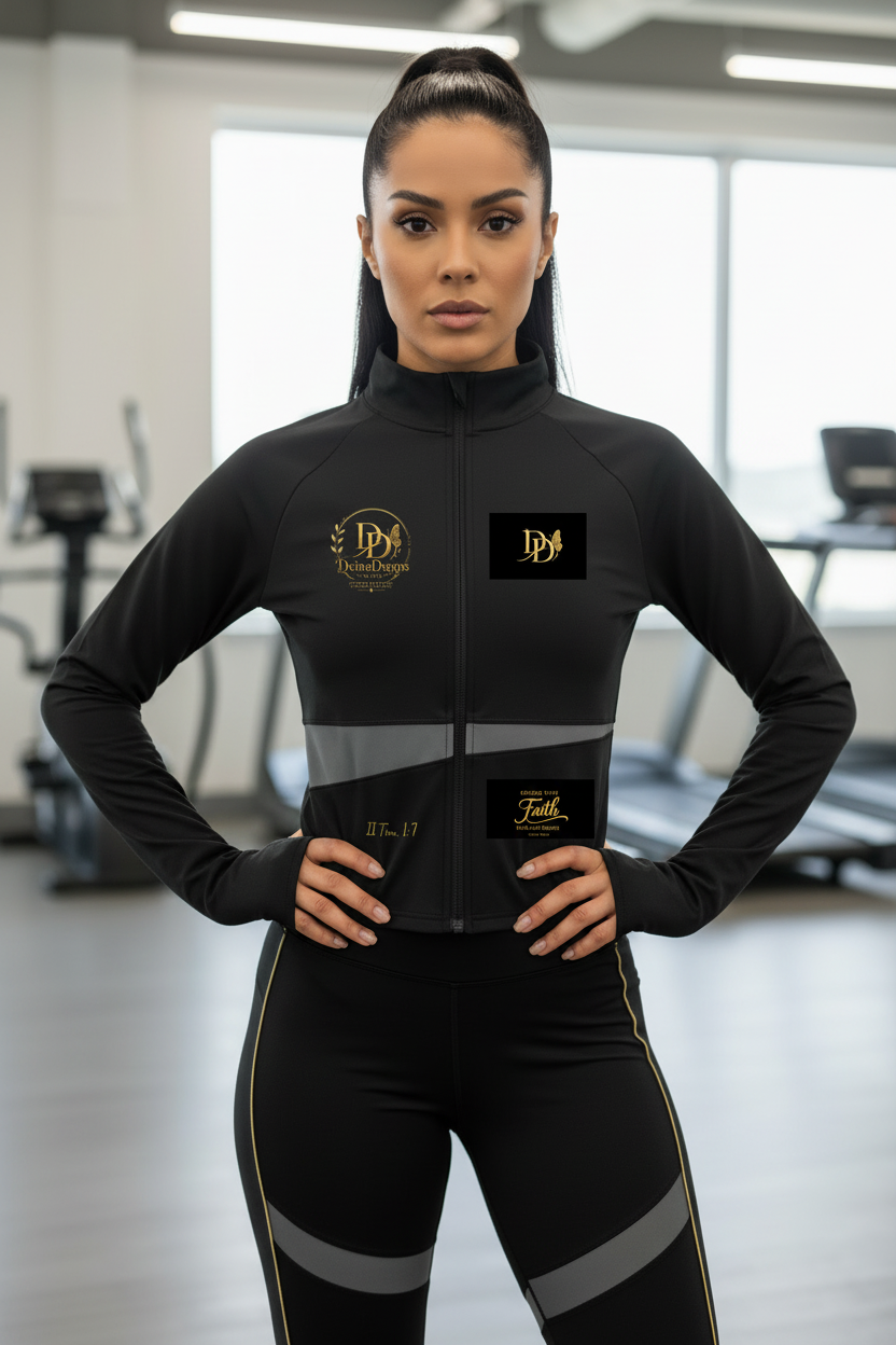 DvineDsygns Women's Paneled Yoga Jacket – Gym Lifestyle